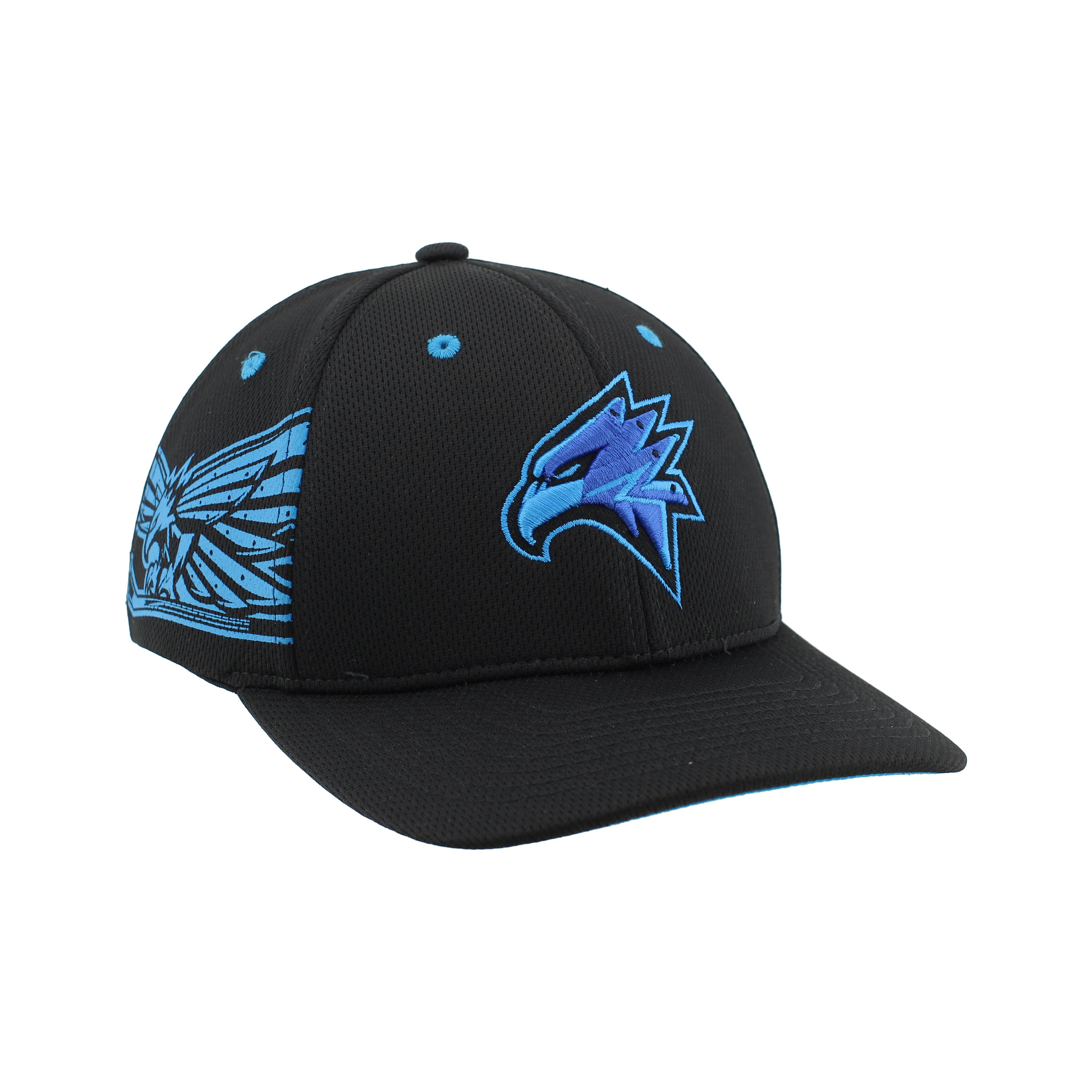 Black Snapback Hawk Head Hat