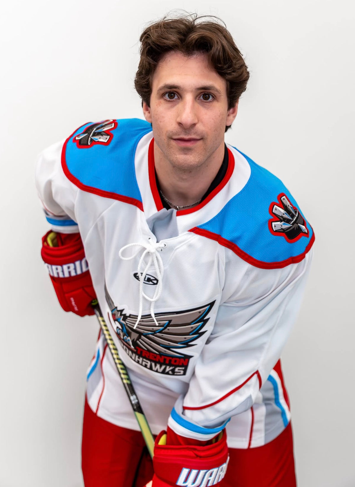 Trenton Ironhawks Official White Replica Jersey