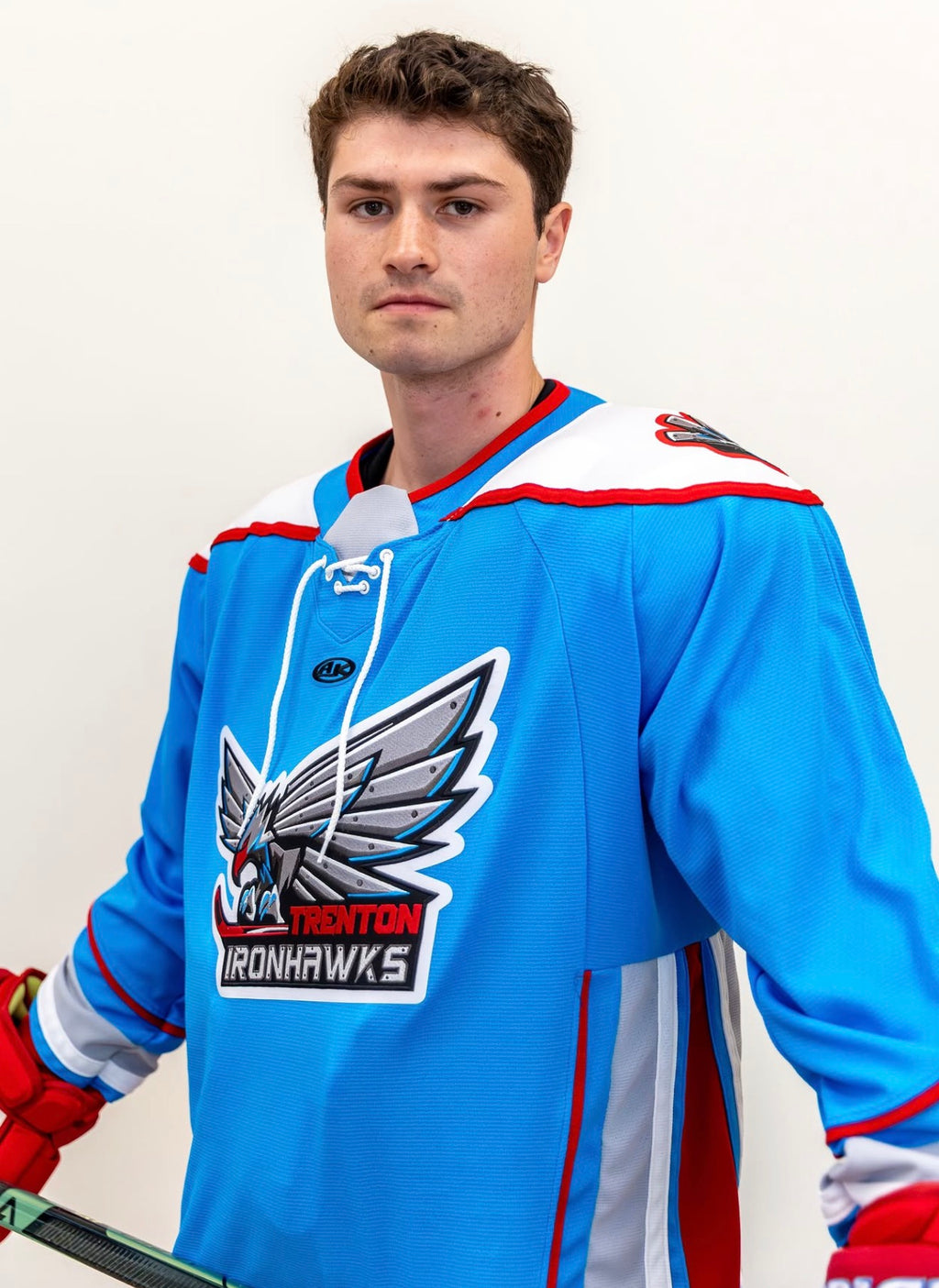 Trenton Ironhawks Official Blue Replica Jersey