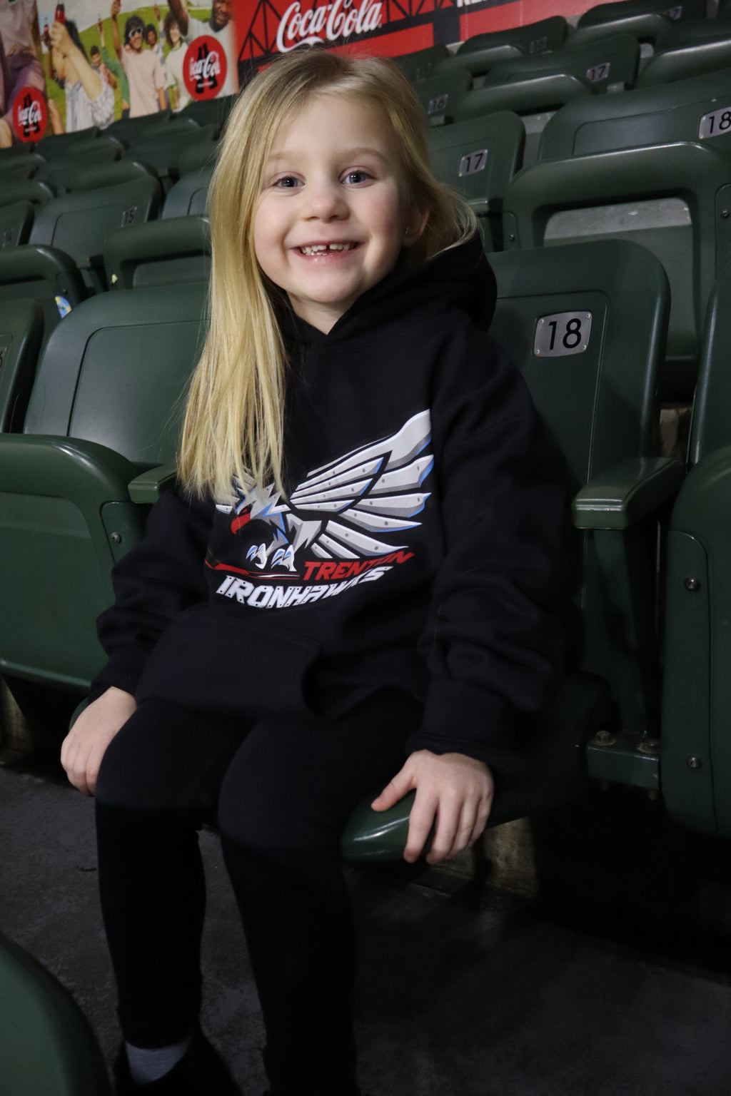 Youth Ironhawks Hoodie - Black