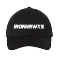 IRONHAWKS Wordmark Dad Cap - Black