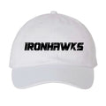 IRONHAWKS Wordmark Dad Cap - White