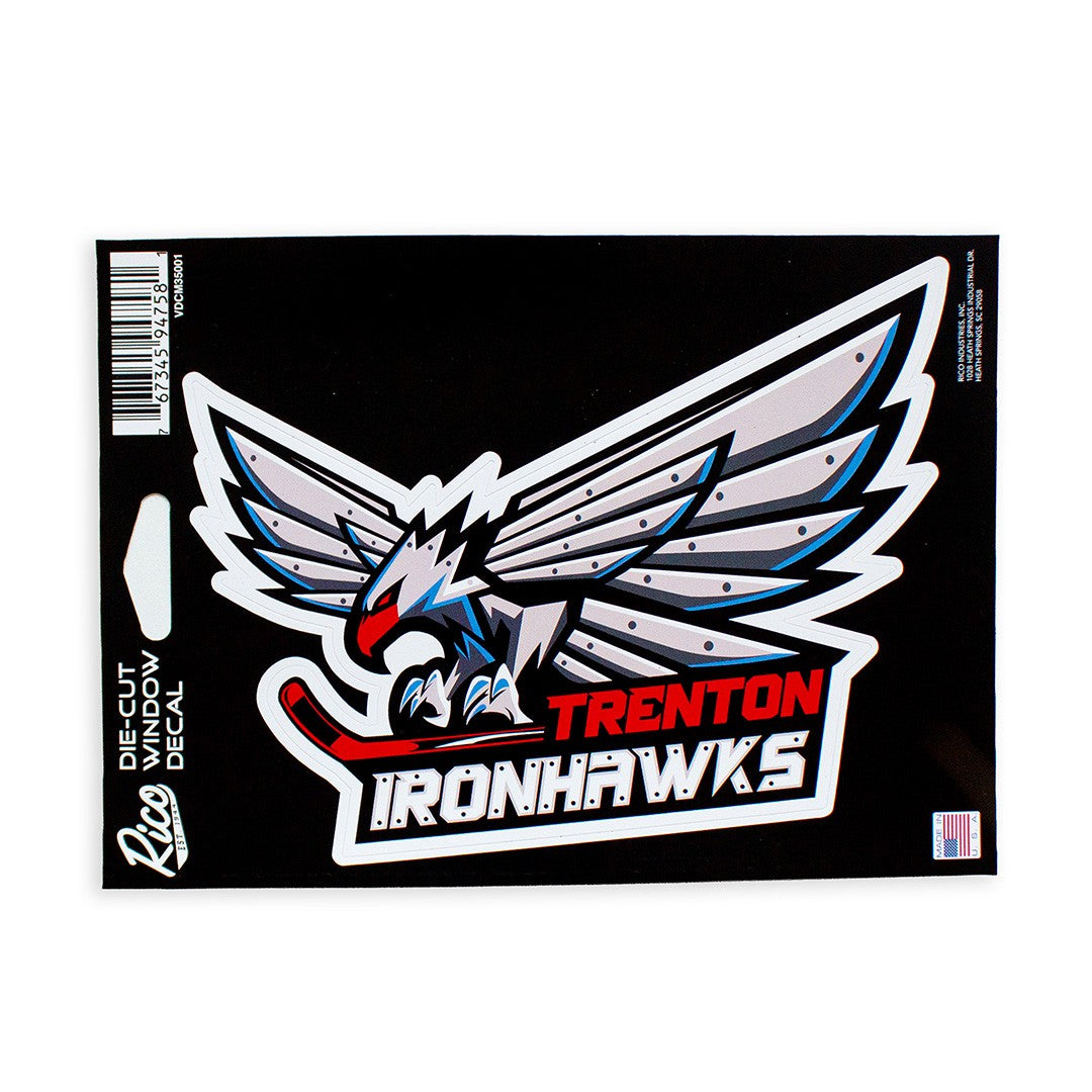 Trenton Ironhawks Window Decal